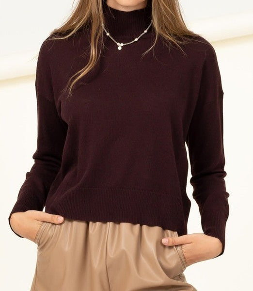 Warm Personality High-Neckline Sweater