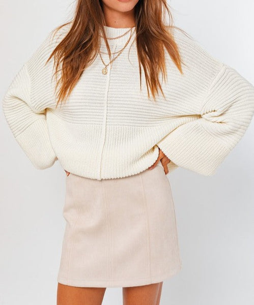 Ribbed Knitted Sweater