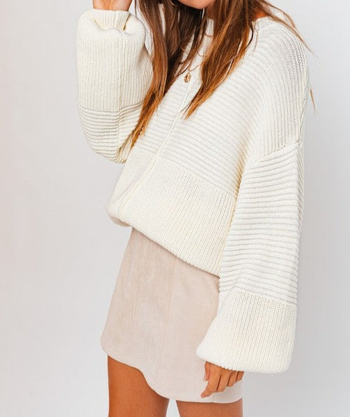 Ribbed Knitted Sweater