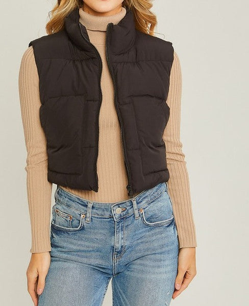 Puffer Vest With Pockets
