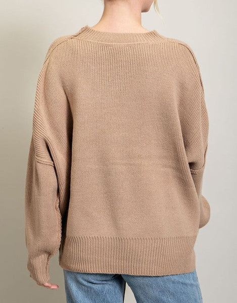 Long Sleeve Ribbed Sweater