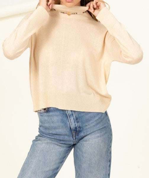 Warm Personality High-Neckline Sweater