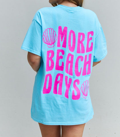 "More Beach Days" Oversized Graphic T-Shirt