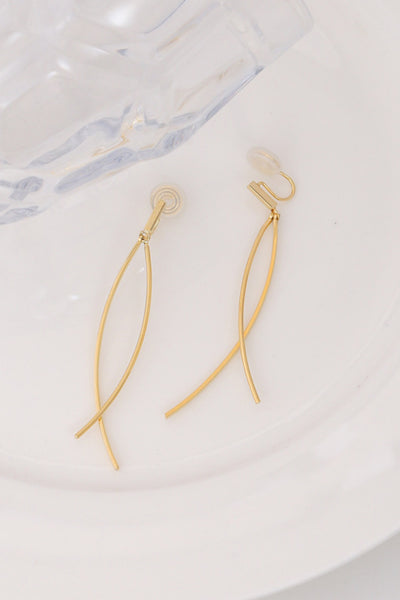 18K Gold Plated Clip-On Earrings