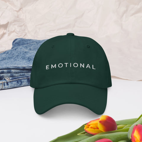 EMOTIONAL EMBROIDERED DAD HAT