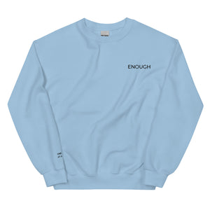 ENOUGH EMBROIDERED SWEATSHIRT