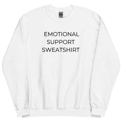 EMOTIONAL SUPPORT EMBROIDERED SWEATSHIRT